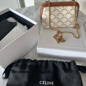 Celine clutch on chain, used